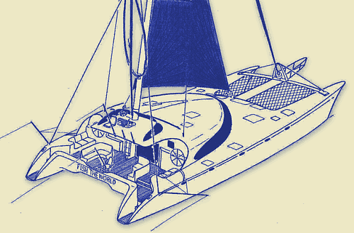 Mast-aft gamefishing expedition sailing yacht design